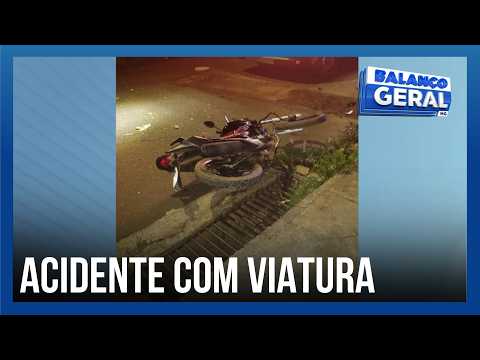 Delivery driver in critical condition after accident with police vehicle