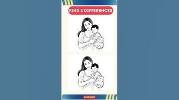 Find 3 Differences! | Challenge: №166 #spotthedifference #spotthedifferencegame  #viralvideo #puzzle