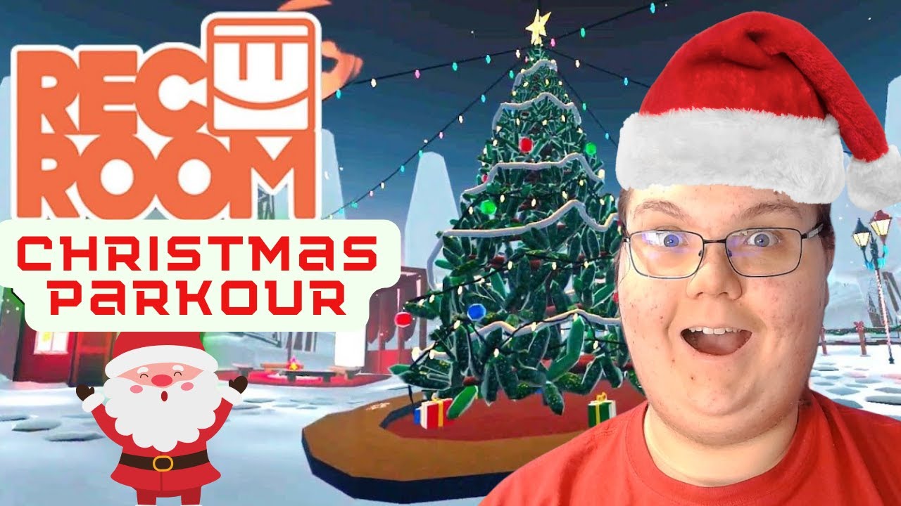 Playing Christmas parkour in Rec Room!! YouTube