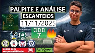 BILHETE ODD 7 + ROBÔ DE ESCANTEIOS NO VIP - PALPITE E ANÁLISE  EM ESCANTEIOS DE FUTEBOL - HOJE 11/11 screenshot 5