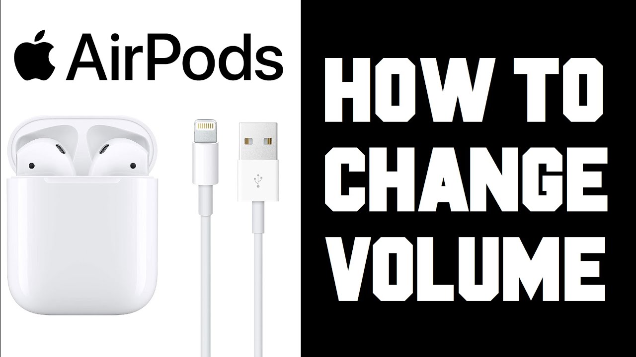 Becks bryder daggry kirurg Airpods How To Adjust Volume - Airpods How To Turn Up Volume / Turn Down  Volume Instructions, Guide - YouTube