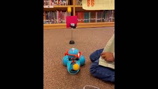 Playing Basketball with Launcher with Dash Robot Wonder Workshop