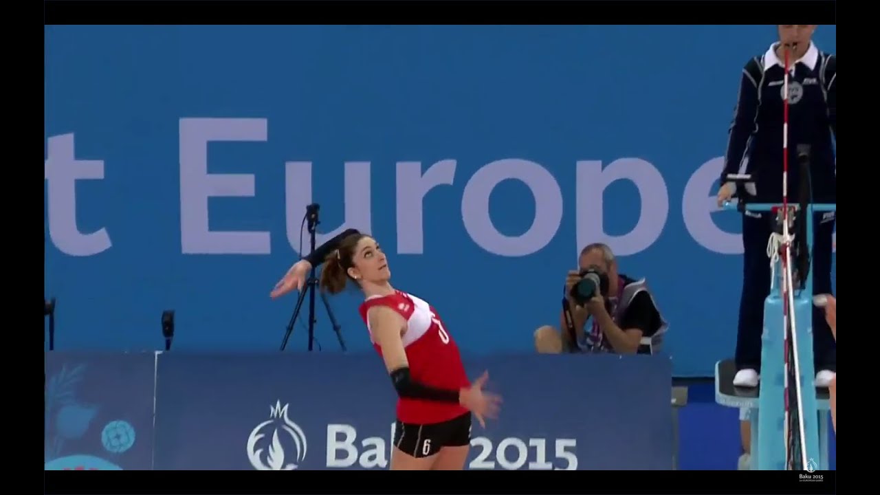 Gold medal ceremony volleyball women European Games 2015 ...