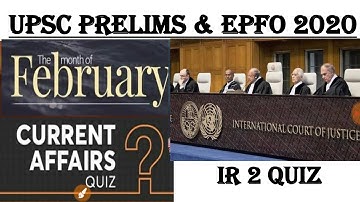 INSIGHTSIAS-INTERNATION ORGANISATIONS PART 2 QUIZ-FEBRUARY 2020:UPSC/STATE_PSC/SSC/EPFO