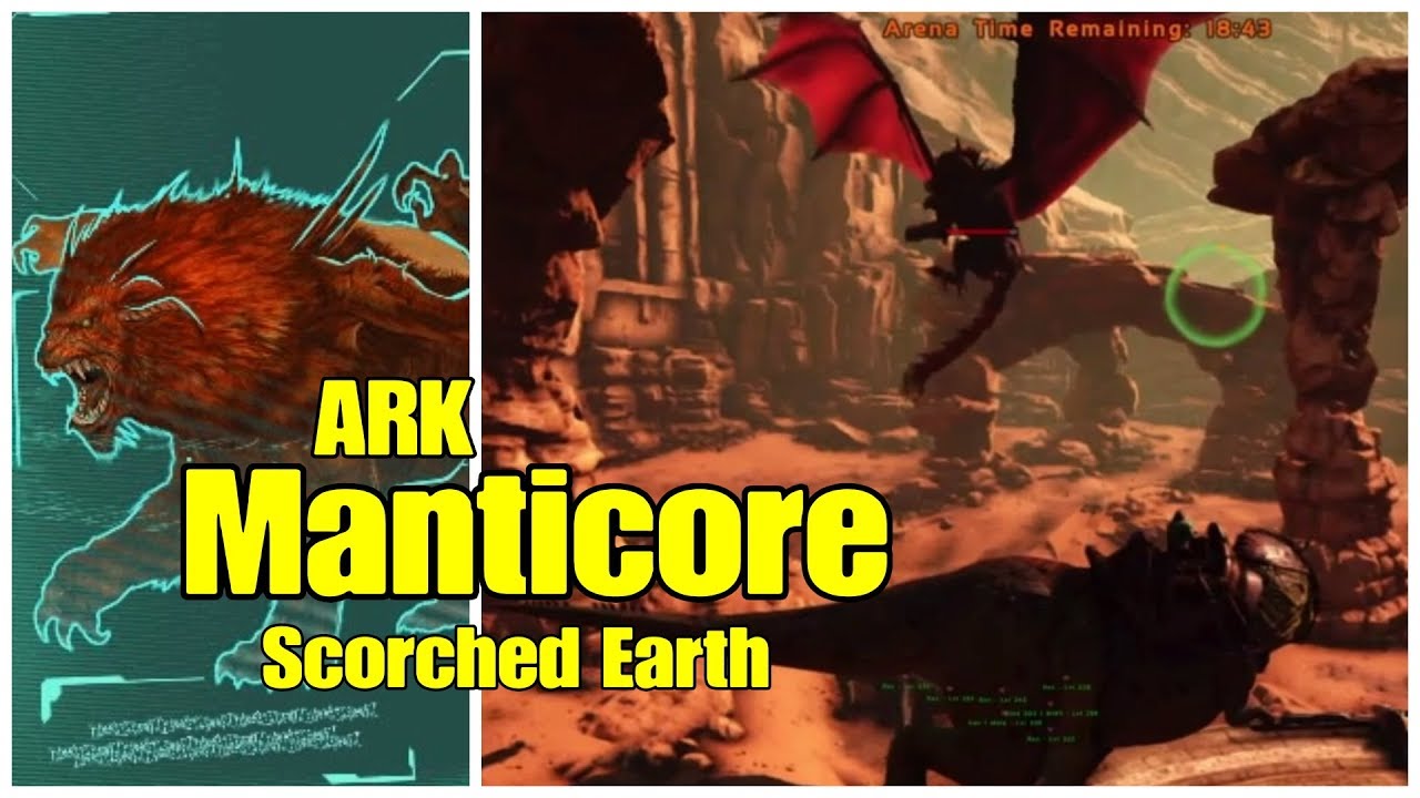 Ark Manticore Scorched Earth Boss Arena Youtube