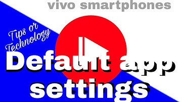 How to change default app settings #vivo phones #android settings