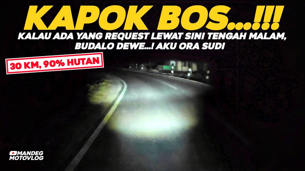 KAPOK!!! Lewat Jalan Tembus Randublatung Ngawi Malam Hari