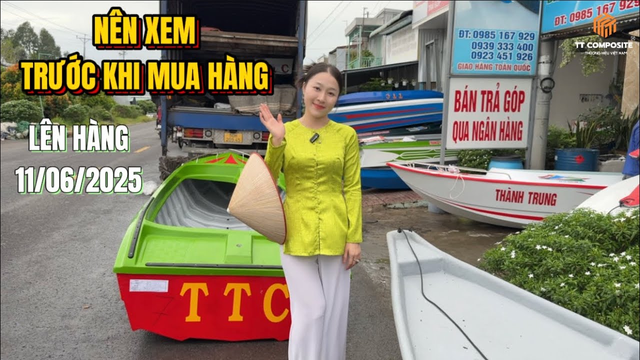 LÊN HÀNG 11/06/2025 CÓ BÁO GIÁ Ca nô, vỏ lãi, xuồng | TRUNG TÍNH COMPOSITE UY TÍN CHẤT LƯỢNG