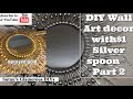 DIY WALL ART USING $1 SILVER SPOON 🥄/FORKS GLAMOROUS HOME DECOR EASY/INEXPENSIVE