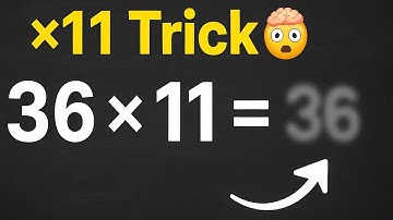 Multiply Any Number by 11 in Seconds | Easy Math Trick #maths #genius #mathstricks #puzzle  #maths 
