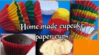 How to make cupcake paper cups | cupcake mould preparation with paper at home