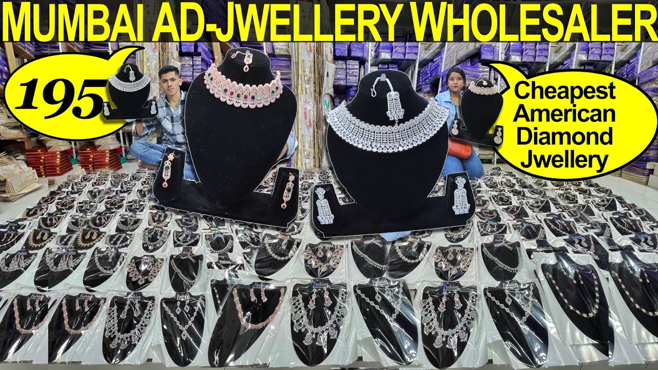 American Diamond Jewellery Wholesale Bhuleshwar Market Artificial
