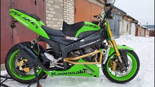 Обзор Kawasaki Ninja ZX6R 05 06 STUNT