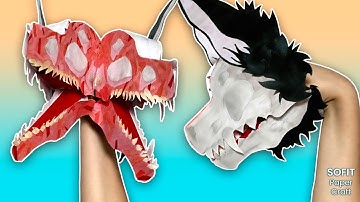 How to make a paper Four-Jawed Dragon-Skuldog on hand. / Sofit PaperCraft / DIY