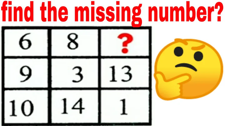 find the missing number ? | maths puzzle question models with answers