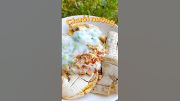 Chuối nướng bằng nồi chiên không dầu #food #nauandongian #cooking #nauan