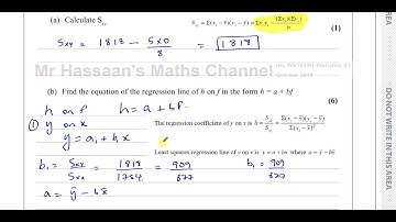 WST01/01, (IAL), Edexcel, S1, October 2019, Q1, Correlation & Regression, Coding