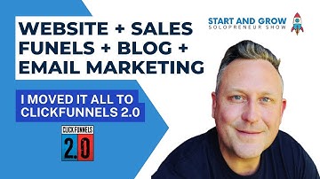 I moved it all to ClickFunnels 2.0 : WEBSITE  + SALES FUNELS + BLOG + EMAIL MARKETING
