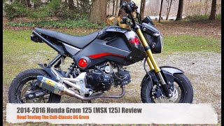 20142016 Honda Grom 125 (MSX 125) Review  Riding The OG Grom  Mods, TopSpeed, Specs