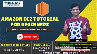 Amazon EC2 Tutorial for Beginners | What is Amazon EC2 | How to Attach and Manage Volumes