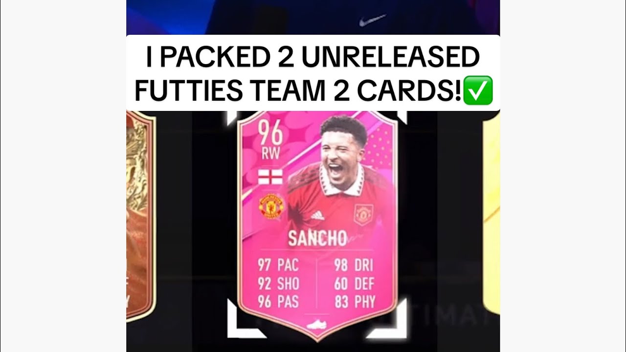 I PACKED 2 UNRELEASED FUTTIES CARDS!✅ 