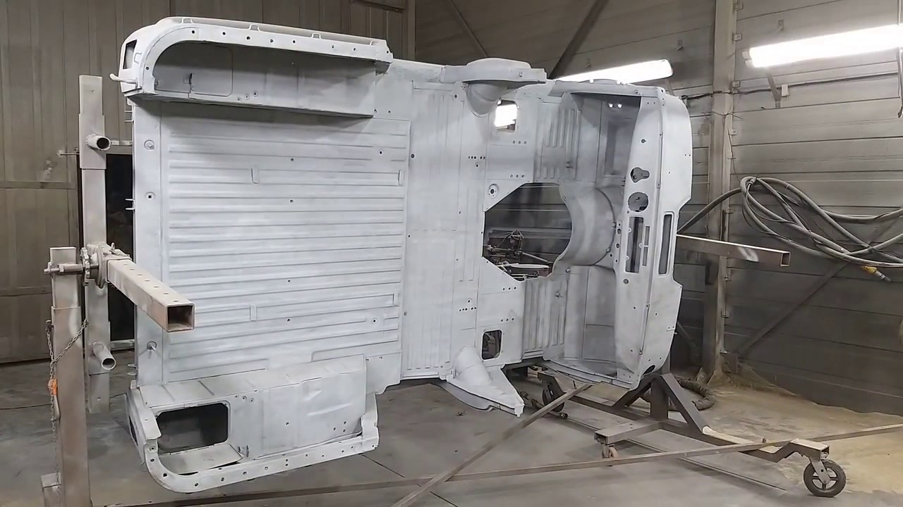 #пескоструйная_очистка_кузова_Уаз 469 пескоструй, оцинковка, грунт ...