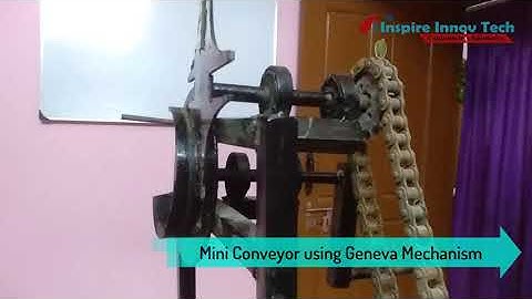 Mini Conveyor using Geneva Mechanism I Mechanical Project