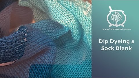 Dye Time #152: Dip Dyeing a Double Stranded Sock Blank, Hand Dyed Yarn, Indie Dyer, Dharma Dyes