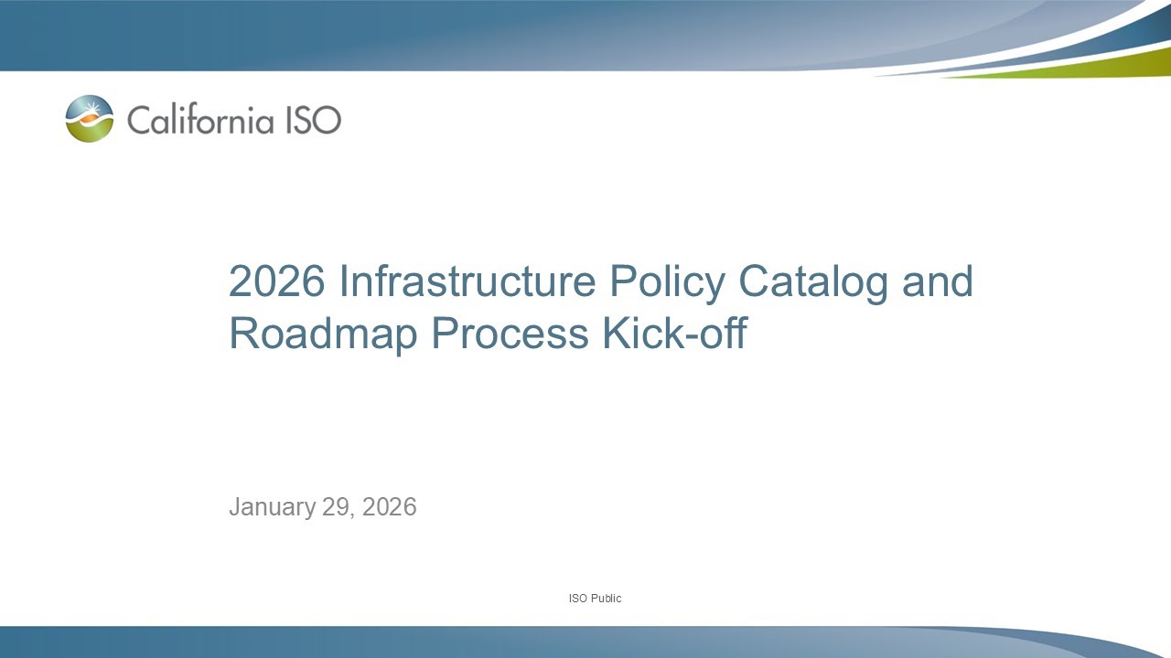 29 января 2026 г. - Начало процесса разработки Каталога инфраструктурной политики и Дорожной карт...
