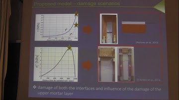 Numerical simulation of the de bonding phenomenon of FRCM strengthening systems