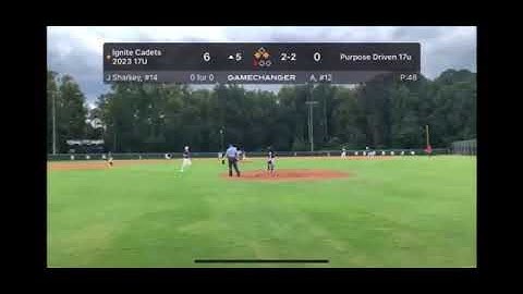 John Sharkey Double Down the Third Base Line