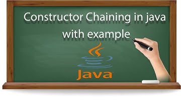 Constructor Chaining in Java with Example.