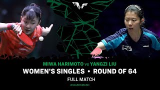 FULL MATCH | Miwa HARIMOTO vs Yangzi LIU | WS R64 | #SaudiSmash 2024