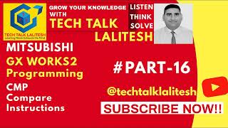 #PART16 CMP INSTRUCTION IN GX WORKS2 | MITSUBISHI TUTORIALS | AUTOMATION TUTORIALS screenshot 1