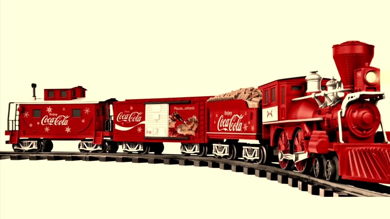 Vintage LIONEL TRAIN SANTA CLAUS COCA COLA 2 x 3 Fridge MAGNET art