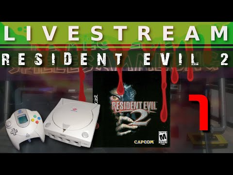 Video Livestream Sega Dreamcast Resident Evil 2 Arrange Mode Original Hardware Part 1