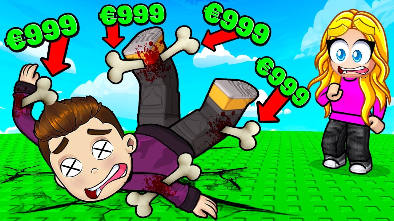 Gebe 456.789.123€ Aus in Roblox Spring und Breche deine KNOCHEN..