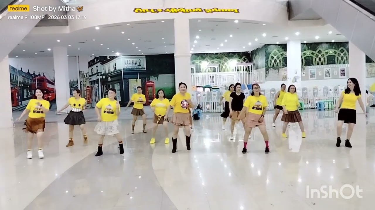 SHUNSINE LINE DANCE|Choreo Caecilia Maria Fatruan|Demo by Girl's Ajojing Squad|Coach Clief Sumanti|