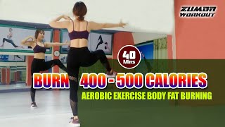 40 Minutes Aerobic Exercise Body Fat Burning l Burn 400 - 500 Calories l Zumba Workout