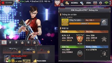 CF MOBILE | Đụng độ Team Clan 擎天 Trung Quốc | Duyệt Clear trong 1 nốt nhạc =)))