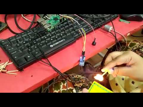 Fire Alarm Circuit Using Raspberry Pi