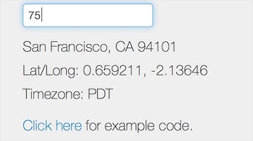 Zip Code API Auto-Fill