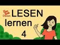 Deutsch lesen lernen, Teil 4 - einfache Wörter lesen