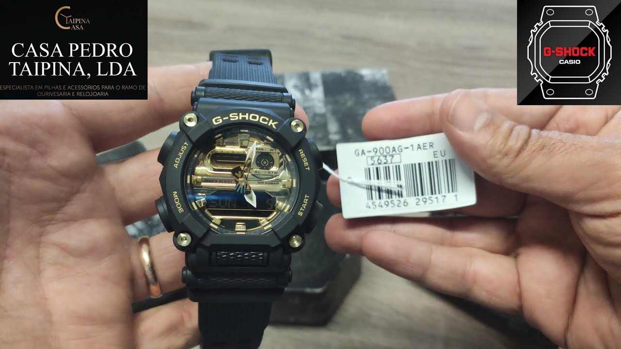 Casio G SHOCK GA-900AG-1AER - YouTube
