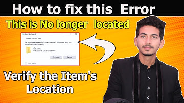 How to fix this Error | This is No longer located in Verify the Item