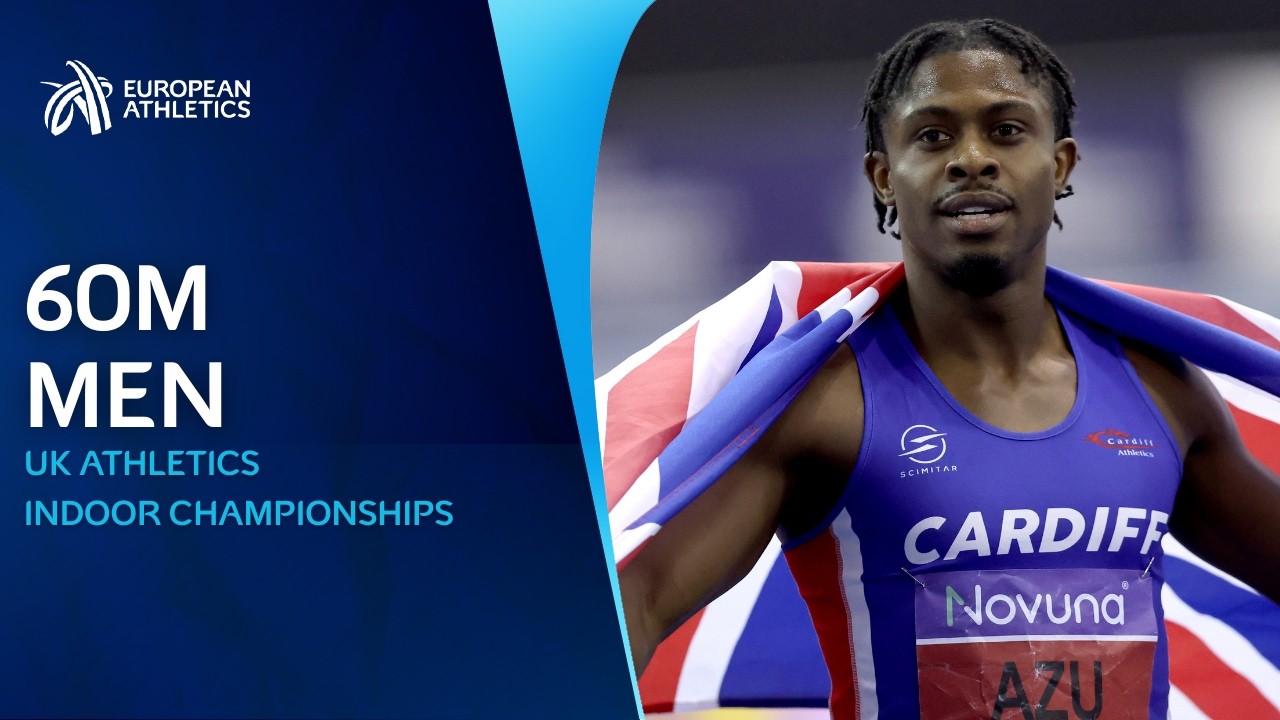 Azu Shines In Birmingham 🙌  Men's 60m Race Replay | UK Athletics Indoor Championships