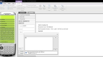 Menggambar Kurva Parametrik dalam Koordinat Silindris pada Aplikasi Microsoft Mathematics.