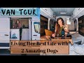 Van Tour: Solo Female, Entrepreneur, Lover for Dogs. Traveling in a Ford Transit Van Home on Wheels
