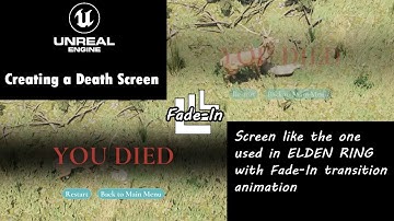 Unreal Engine 5: Death Screen with Fade-In Transition Animation