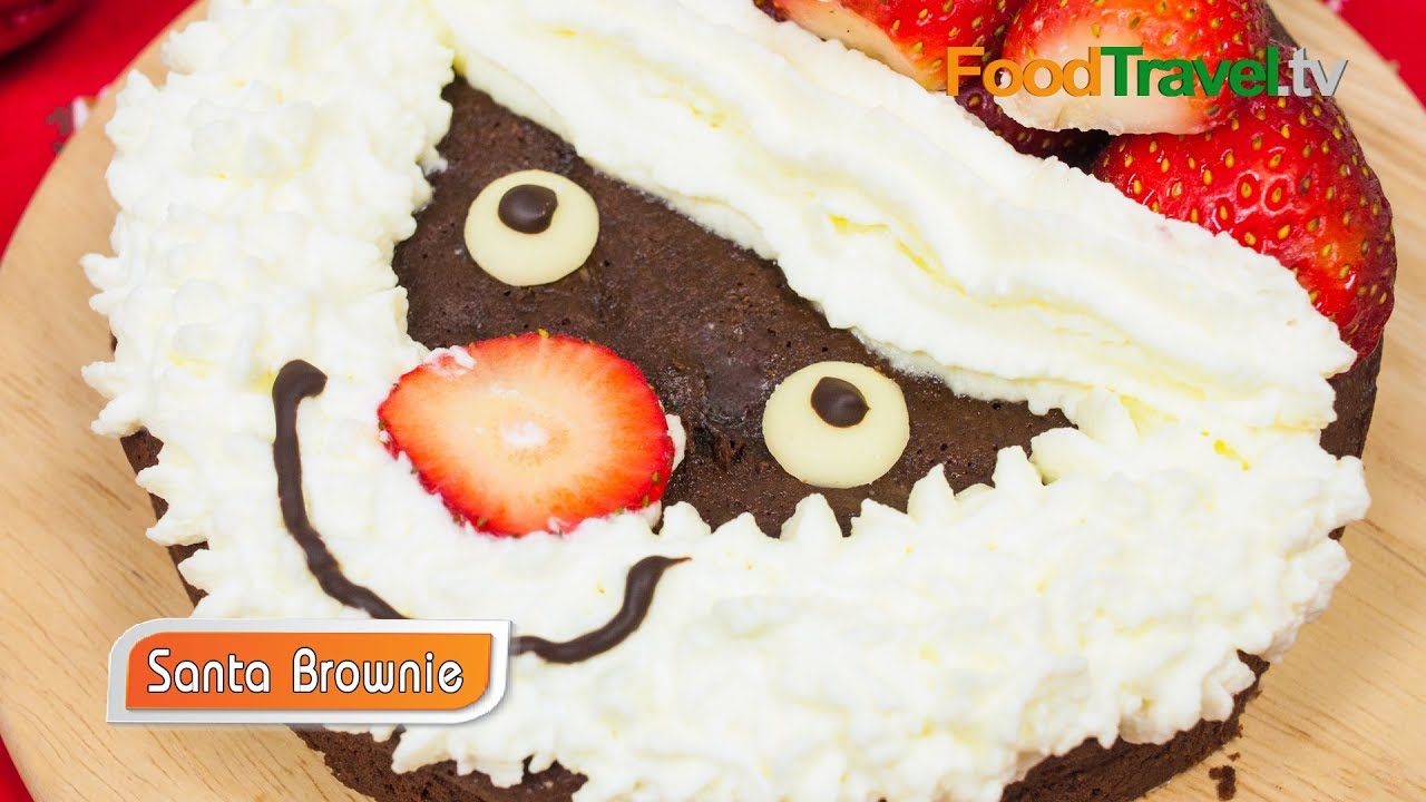 บราวนี่ซานต้า Santa Brownie | FoodTravel ทำขนม